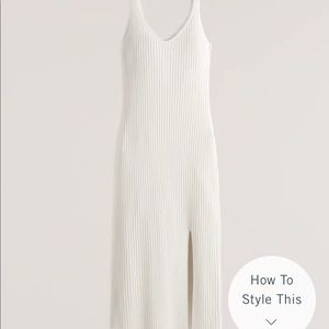 NWT! Abercrombie & Fitch v neck slip midi dress - LT